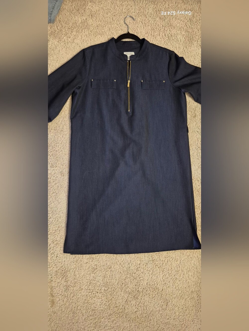 Calvin Klein Navy Blue Dress Quarter Zip
